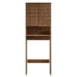 Render Over the Toilet Bathroom Storage Cabinet in Walnut