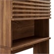 Render Over the Toilet Bathroom Storage Cabinet in Walnut