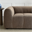 Liana Upholstered Fabric Loveseat in Mocha