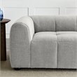Liana Upholstered Fabric Loveseat in Pewter