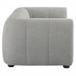 Liana Upholstered Fabric Loveseat in Pewter