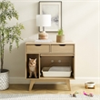 Render Cat Cabinet in Oak