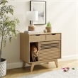 Render Cat Cabinet in Oak
