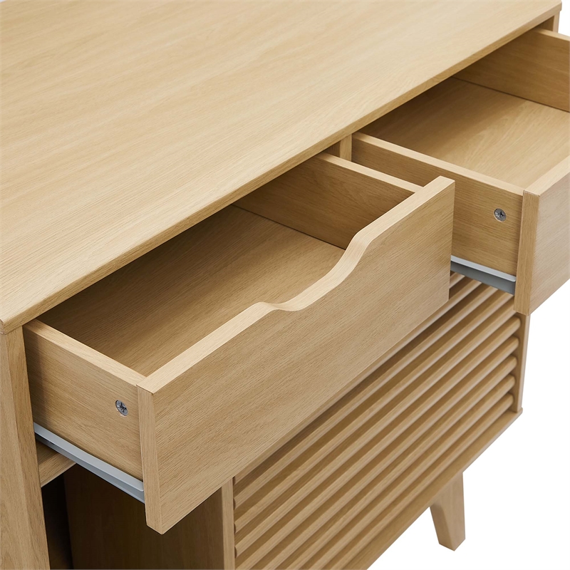 Render Cat Cabinet in Oak