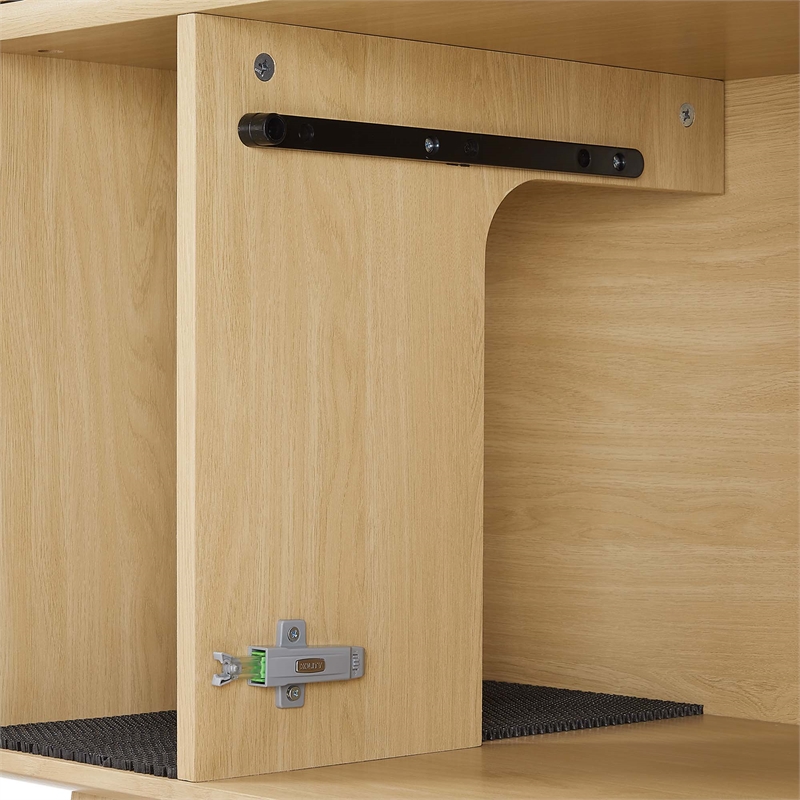 Render Cat Cabinet in Oak