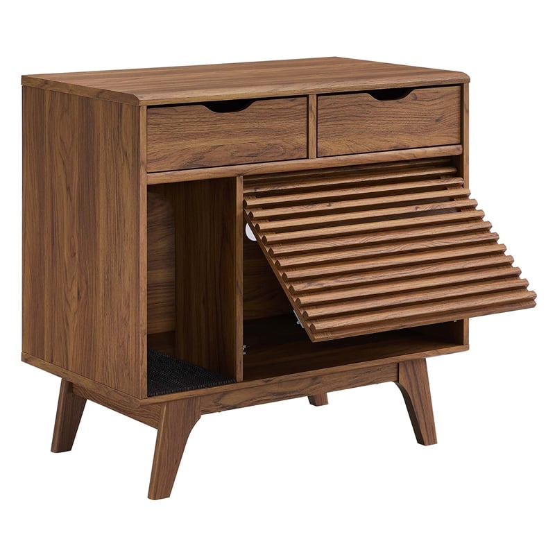 Render Cat Cabinet in Walnut