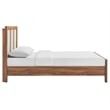 Capri Wood Grain Queen Platform Bed in Walnut