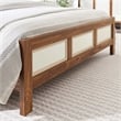 Capri Wood Grain Queen Platform Bed in Walnut
