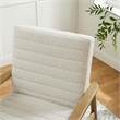 Jensen Boucle Fabric Accent Chair in Ivory