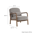 Charlie Boucle Upholstered Armchair in Taupe