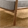 Charlie Boucle Upholstered Armchair in Taupe