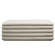 Mezzo Upholstered Performance Velvet Storage Bench in Almond