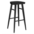 Saville Backless Wood Bar StoolsSet of 2 in Black