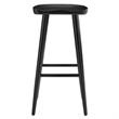 Saville Backless Wood Bar StoolsSet of 2 in Black