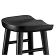 Saville Backless Wood Bar StoolsSet of 2 in Black