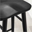 Saville Backless Wood Bar StoolsSet of 2 in Black