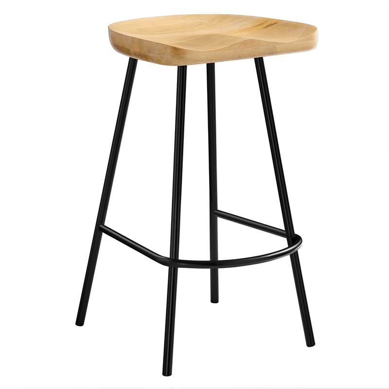 Concord Backless Wood Counter StoolsSet of 2 in Oak