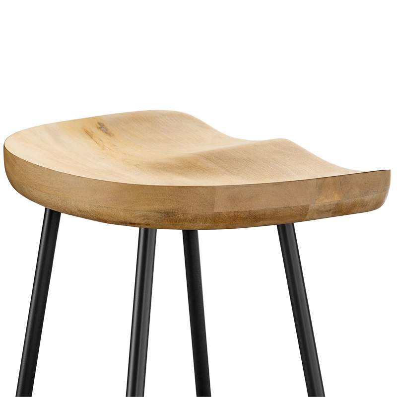 Concord Backless Wood Counter StoolsSet of 2 in Oak