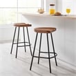 Concord Backless Wood Counter StoolsSet of 2 in Walnut