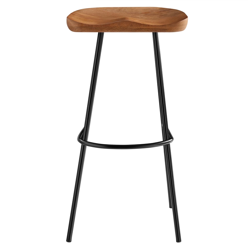 Concord Backless Wood Bar StoolsSet of 2 in Walnut