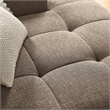 Liana Right-Facing Upholstered Fabric Modular Sofa with Chaise in Mocha