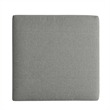 Tahoe Outdoor Patio Powder-Coated Aluminum Ottoman in Gray Gray