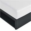 Tahoe Outdoor Patio Powder-Coated Aluminum Modular Armless Chair in Gray White