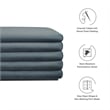 Mezzo Upholstered Performance Velvet Storage Bench in Cadet Blue