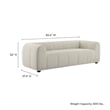 Modway Liana Upholstered Fabric Upholstered Sofa in Linen