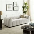 Modway Liana Upholstered Fabric Upholstered Sofa in Linen
