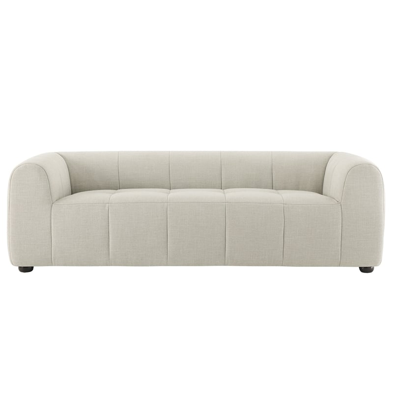 Modway Liana Upholstered Fabric Upholstered Sofa in Linen