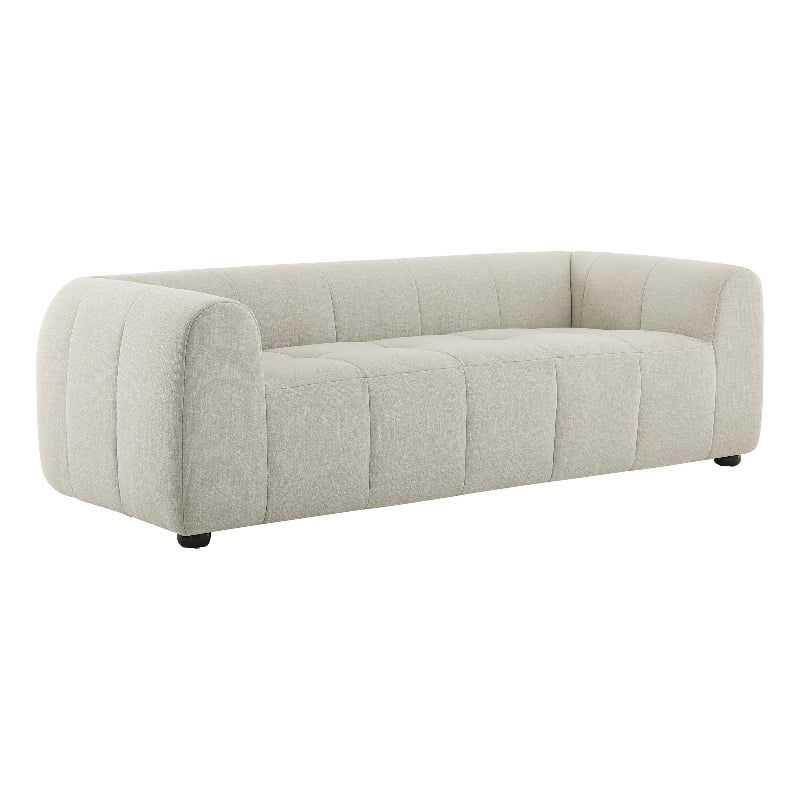Modway Liana Upholstered Fabric Upholstered Sofa in Linen