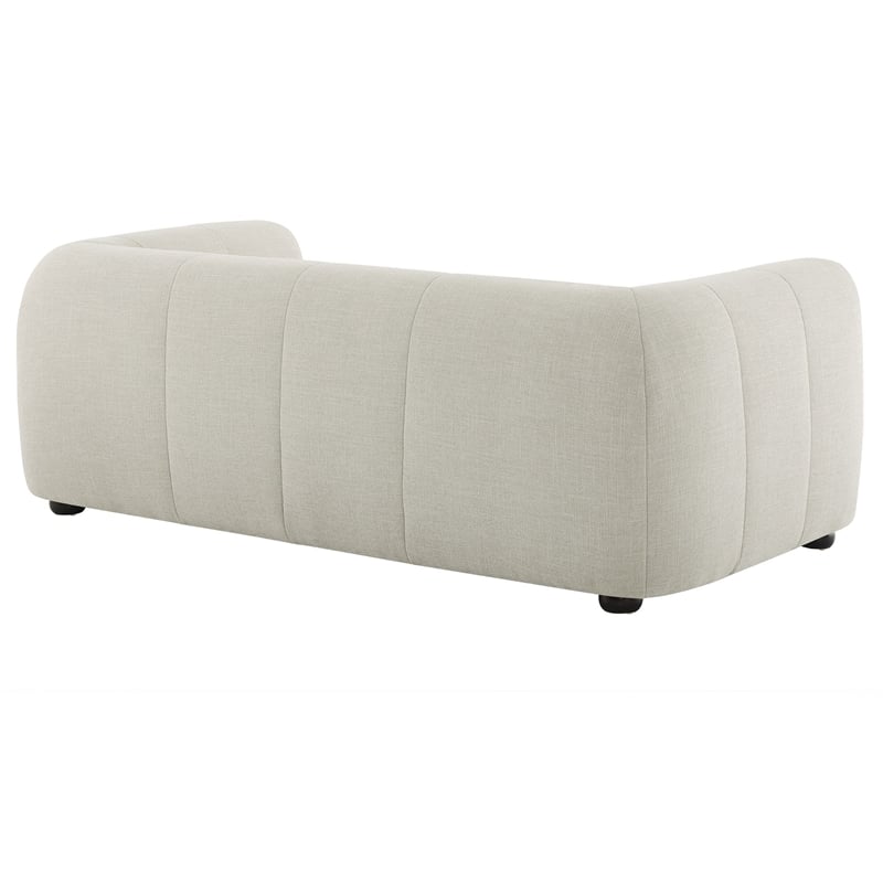 Liana Upholstered Fabric Loveseat in Linen