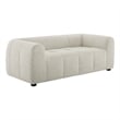 Liana Upholstered Fabric Loveseat in Linen