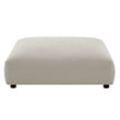 Solace Modular Upholstered Fabric Ottoman in Linen