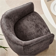 Verity Chenille Dining Armchair in Chocolate Brown