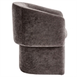 Verity Chenille Dining Armchair in Chocolate Brown