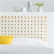 Sparta Weave Vegan Leather Full Headboard in Natural Beige