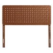 Sparta Weave Vegan Leather Full Headboard in Walnut Brown