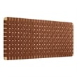 Sparta Weave Wall-Mount Vegan Leather Queen Headboard in Natural Brown