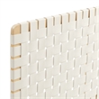 Sparta Weave Vegan Leather Queen Headboard in Natural Beige