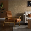 Jensen Vegan Leather Accent Chair in French Oak Tan