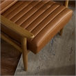 Jensen Vegan Leather Accent Chair in French Oak Tan