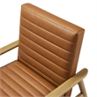 Jensen Vegan Leather Accent Chair in French Oak Tan