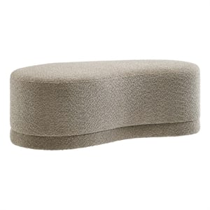 Nimbus 48&quot Upholstered Ottoman Bench in Oat