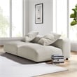 Solace2-Piece Modular Upholstered Fabric Sofa in Linen