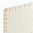 Sparta Weave Vegan Leather Twin Headboard in Natural Beige