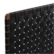 Sparta Weave Vegan Leather Twin Headboard in Walnut Black