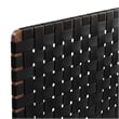 Sparta Weave Vegan Leather King Headboard in Walnut Black