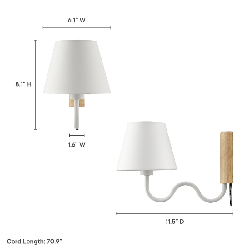Sunlit Wall Sconce in Natural White